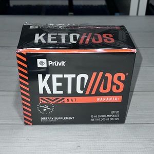 Pruvit Keto OS Naranja Orange Flavor 20 Ampoules Caffeine (12/2023)